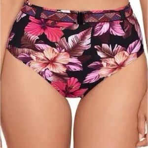 Skinnydippers Mowie Cherry Dip Belted Swim Bottom Size S NWT